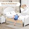 Babyjoy 71''Foldable Baby Bed Rail Guard Toddlers Swing Down Safety Bedrail